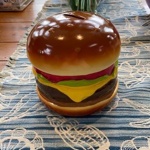 Hamburger Piggy Bank.